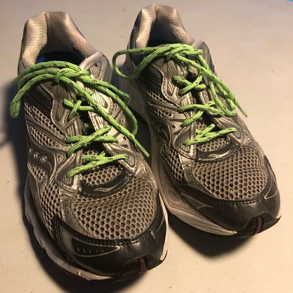 Saucony gray shoes size 10